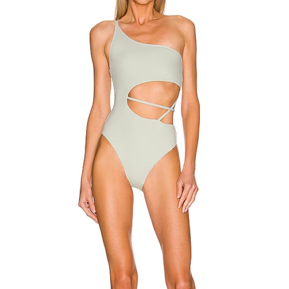 Jonathan Simkhai Stormi Strappy Solid One Piece - Picture 4 of 8